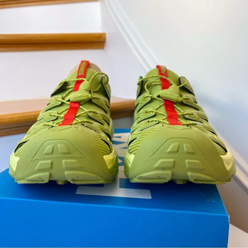 NWT Hoka Hopara Hiking Sandal Wet / Dry shoe in Dark Citron Luminary Green - Picture 6 of 16